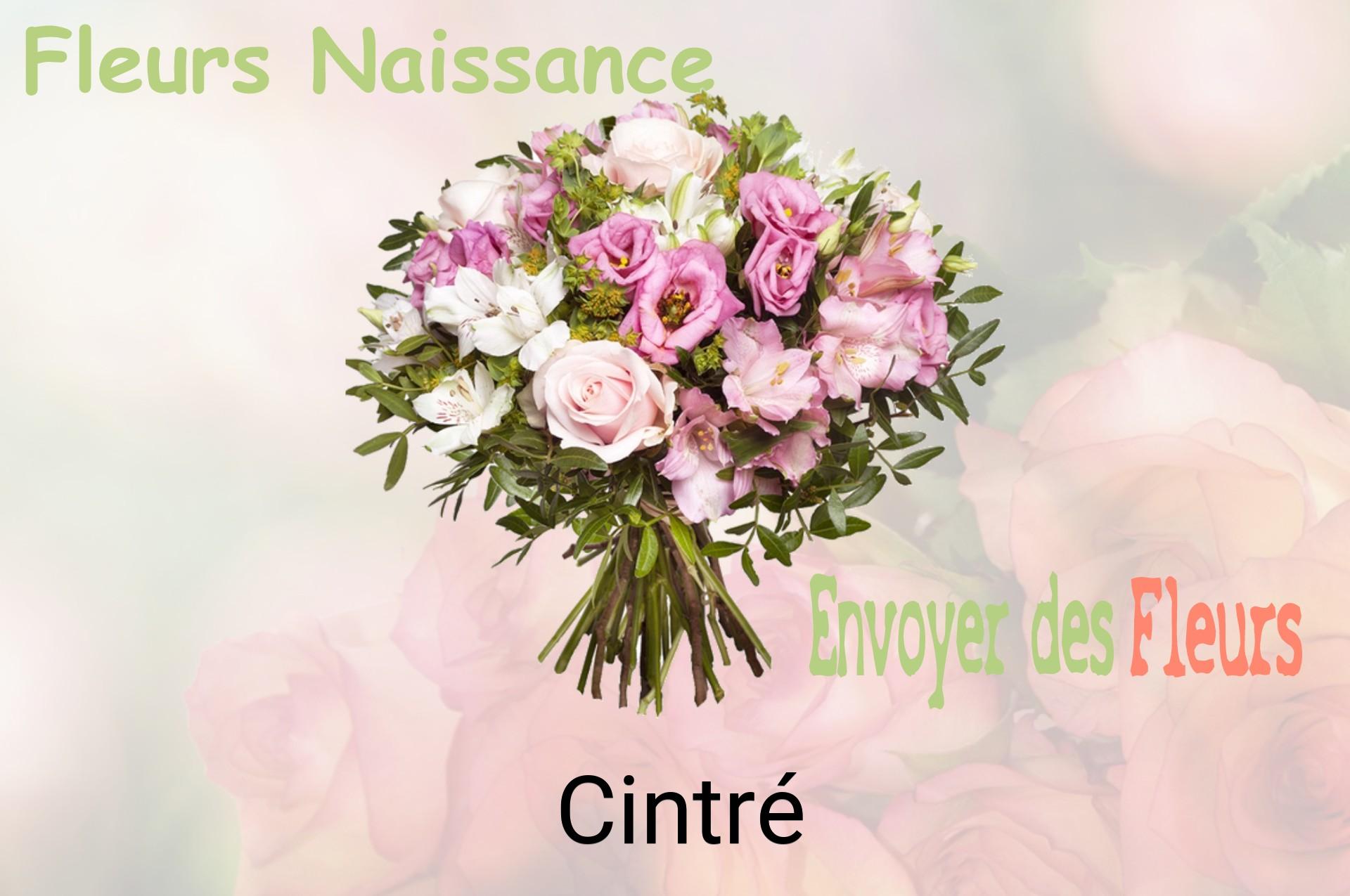 Bouquet de fleurs de naissance livré à Cintré